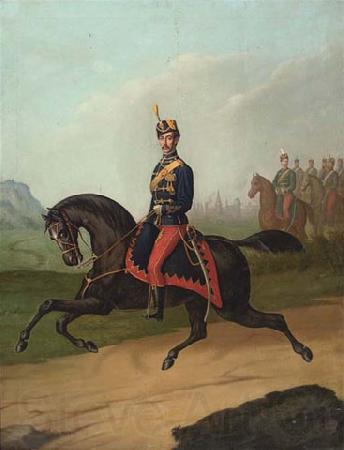 Constantin Lecca Portrait of a Romanian cavalry officer
